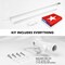 G128 Combo Pack: 6 Feet Tangle Free Spinning Flagpole (Silver) Cuba Cuban Flag 3x5 ft Printed 150D Brass Grommets (Flag Included) Aluminum Flag Pole
